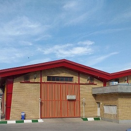 نصب نما و لبه دور سالن شهرک صنعتی نصیر آباد
