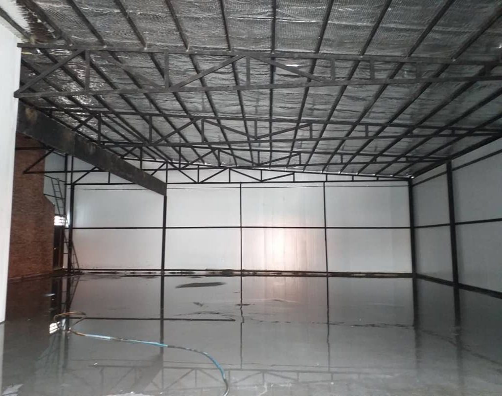اجرای خرپا اسکلت فلزی
