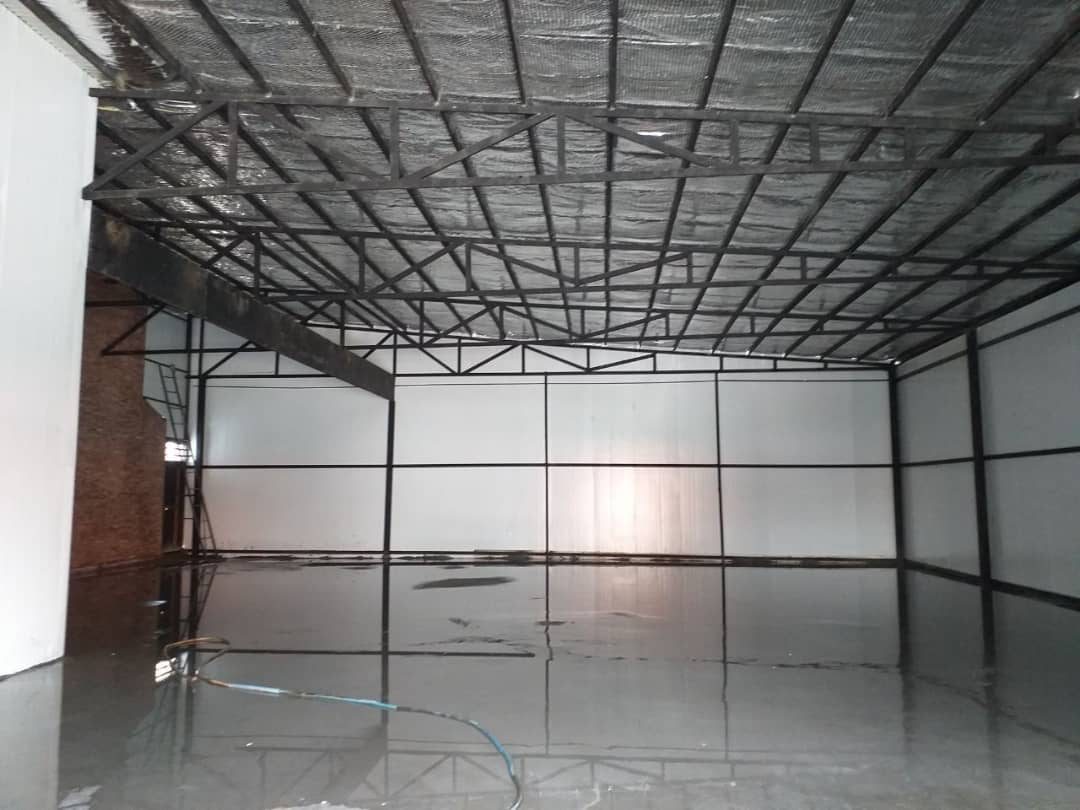 اجرای خرپا اسکلت فلزی